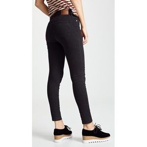 Madewell Black 9" High-Rise Skinny Jeans
